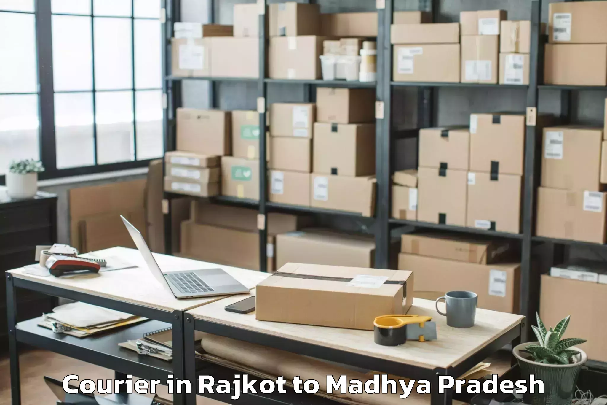 Rajkot to Harpalpur Courier Booking